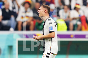 2022-12-01 - Joshua Kimmich of Germany reacts during the FIFA World Cup 2022, Group E football match between Costa Rica and Germany on December 1, 2022 at Al Bayt Stadium in Al Khor, Qatar - FOOTBALL - WORLD CUP 2022 - COSTA RICA V GERMANY - FIFA WORLD CUP - SOCCER