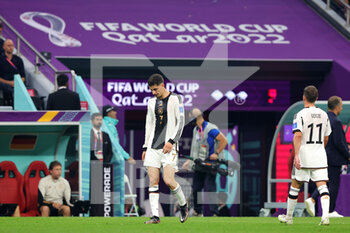 2022-12-01 - Kai Havertz of Germany looks dejected during the FIFA World Cup 2022, Group E football match between Costa Rica and Germany on December 1, 2022 at Al Bayt Stadium in Al Khor, Qatar - FOOTBALL - WORLD CUP 2022 - COSTA RICA V GERMANY - FIFA WORLD CUP - SOCCER