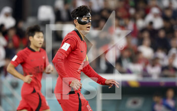 2022-12-02 - Son Heung-Min of South Korea during the FIFA World Cup 2022, Group H football match between Korea Republic and Portugal on December 2, 2022 at Education City Stadium in Doha, Qatar - FOOTBALL - WORLD CUP 2022 - KOREA REPUBLIC V PORTUGAL - FIFA WORLD CUP - SOCCER