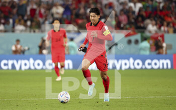 2022-12-02 - Son Heung-Min of South Korea during the FIFA World Cup 2022, Group H football match between Korea Republic and Portugal on December 2, 2022 at Education City Stadium in Doha, Qatar - FOOTBALL - WORLD CUP 2022 - KOREA REPUBLIC V PORTUGAL - FIFA WORLD CUP - SOCCER