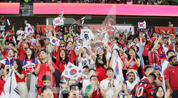 2022-12-02 - Korea Republic fans during the FIFA World Cup 2022, Group H football match between Korea Republic and Portugal on December 2, 2022 at Education City Stadium in Doha, Qatar - FOOTBALL - WORLD CUP 2022 - KOREA REPUBLIC V PORTUGAL - FIFA WORLD CUP - SOCCER