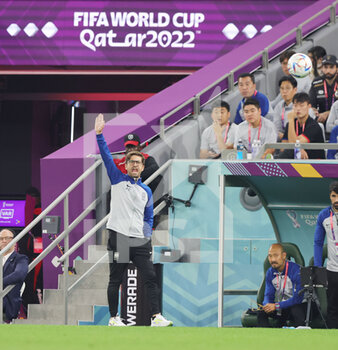 2022-12-02 - Head coach Paulo Bento of Korea Republic during the FIFA World Cup 2022, Group H football match between Korea Republic and Portugal on December 2, 2022 at Education City Stadium in Doha, Qatar - FOOTBALL - WORLD CUP 2022 - KOREA REPUBLIC V PORTUGAL - FIFA WORLD CUP - SOCCER