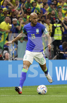 2022-12-02 - Fabinho of Brazil during the FIFA World Cup 2022, Group G football match between Cameroon and Brazil on December 2, 2022 at Lusail Stadium in Al Daayen, Qatar - FOOTBALL - WORLD CUP 2022 - CAMEROON V BRAZIL - FIFA WORLD CUP - SOCCER