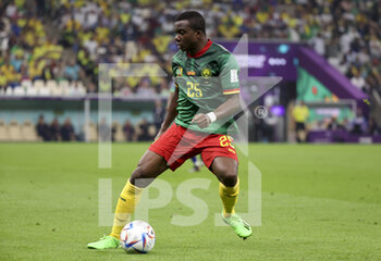 2022-12-02 - Nouhou Tolo of Cameroon during the FIFA World Cup 2022, Group G football match between Cameroon and Brazil on December 2, 2022 at Lusail Stadium in Al Daayen, Qatar - FOOTBALL - WORLD CUP 2022 - CAMEROON V BRAZIL - FIFA WORLD CUP - SOCCER