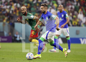 2022-12-02 - Everton Ribeiro of Brazil during the FIFA World Cup 2022, Group G football match between Cameroon and Brazil on December 2, 2022 at Lusail Stadium in Al Daayen, Qatar - FOOTBALL - WORLD CUP 2022 - CAMEROON V BRAZIL - FIFA WORLD CUP - SOCCER