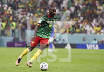 2022-12-02 - Nicolas Moumi Ngamaleu of Cameroon during the FIFA World Cup 2022, Group G football match between Cameroon and Brazil on December 2, 2022 at Lusail Stadium in Al Daayen, Qatar - FOOTBALL - WORLD CUP 2022 - CAMEROON V BRAZIL - FIFA WORLD CUP - SOCCER