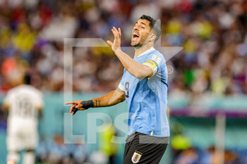 2022-12-03 - Luis Suarez (9) of Uruguay during the FIFA World Cup 2022, Group H football match between Ghana and Uruguay on December 2, 2022 at Al-Janoub Stadium in Al-Wakrah, Qatar - FOOTBALL - WORLD CUP 2022 - GHANA V URUGUAY - FIFA WORLD CUP - SOCCER