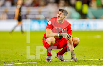 2022-12-03 - Sergio Rochet (23) of Uruguay looks dejected at full time during the FIFA World Cup 2022, Group H football match between Ghana and Uruguay on December 2, 2022 at Al-Janoub Stadium in Al-Wakrah, Qatar - FOOTBALL - WORLD CUP 2022 - GHANA V URUGUAY - FIFA WORLD CUP - SOCCER