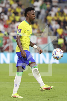 2022-12-05 - Rodrygo Silva de Goes of Brazil during the FIFA World Cup 2022, Round of 16 football match between Brazil and Korea Republic on December 5, 2022 at Stadium 974 in Doha, Qatar - FOOTBALL - WORLD CUP 2022 - 1/8 - BRAZIL V KOREA REPUBLIC - FIFA WORLD CUP - SOCCER