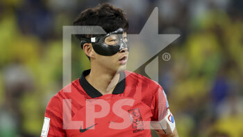 2022-12-05 - Son Heung-Min of South Korea during the FIFA World Cup 2022, Round of 16 football match between Brazil and Korea Republic on December 5, 2022 at Stadium 974 in Doha, Qatar - FOOTBALL - WORLD CUP 2022 - 1/8 - BRAZIL V KOREA REPUBLIC - FIFA WORLD CUP - SOCCER