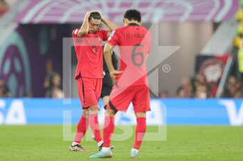 2022-12-05 - Gue-sung Cho of Korea Republic during the FIFA World Cup 2022, Round of 16 football match between Brazil and Korea Republic on December 5, 2022 at Stadium 974 in Doha, Qatar - FOOTBALL - WORLD CUP 2022 - 1/8 - BRAZIL V KOREA REPUBLIC - FIFA WORLD CUP - SOCCER