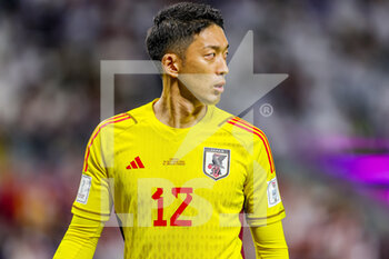 2022-12-06 - Shuichi Gonda (12) of Japan during the FIFA World Cup 2022, Round of 16 football match between Japan and Croatia on December 5, 2022 at Al-Janoub Stadium in Al-Wakrah, Qatar - FOOTBALL - WORLD CUP 2022 - 1/8 - JAPAN V CROATIA - FIFA WORLD CUP - SOCCER