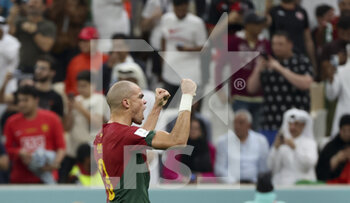 2022-12-06 - Pepe of Portugal celebrates his goal during the FIFA World Cup 2022, Round of 16 football match between Portugal and Switzerland on December 6, 2022 at Lusail Stadium in Al Daayen, Qatar - FOOTBALL - WORLD CUP 2022 - 1/8 - PORTUGAL V SWITZERLAND - FIFA WORLD CUP - SOCCER