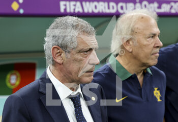 2022-12-06 - Coach of Portugal Fernando Santos, assistant coach Ilidio Vale during the FIFA World Cup 2022, Round of 16 football match between Portugal and Switzerland on December 6, 2022 at Lusail Stadium in Al Daayen, Qatar - FOOTBALL - WORLD CUP 2022 - 1/8 - PORTUGAL V SWITZERLAND - FIFA WORLD CUP - SOCCER