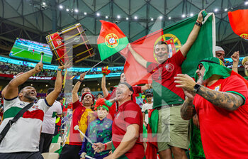 2022-12-06 - Portugal fans during the FIFA World Cup 2022, Round of 16 football match between Portugal and Switzerland on December 6, 2022 at Lusail Stadium in Al Daayen, Qatar - FOOTBALL - WORLD CUP 2022 - 1/8 - PORTUGAL V SWITZERLAND - FIFA WORLD CUP - SOCCER