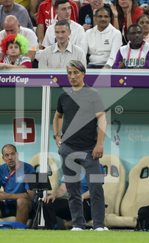 2022-12-06 - Coach of Switzerland Murat Yakin during the FIFA World Cup 2022, Round of 16 football match between Portugal and Switzerland on December 6, 2022 at Lusail Stadium in Al Daayen, Qatar - FOOTBALL - WORLD CUP 2022 - 1/8 - PORTUGAL V SWITZERLAND - FIFA WORLD CUP - SOCCER