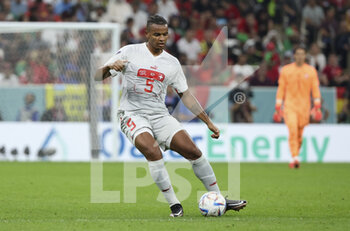 2022-12-06 - Manuel Akanji of Switzerland during the FIFA World Cup 2022, Round of 16 football match between Portugal and Switzerland on December 6, 2022 at Lusail Stadium in Al Daayen, Qatar - FOOTBALL - WORLD CUP 2022 - 1/8 - PORTUGAL V SWITZERLAND - FIFA WORLD CUP - SOCCER