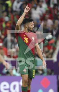 2022-12-06 - Goncalo Ramos of Portugal celebrates his goal during the FIFA World Cup 2022, Round of 16 football match between Portugal and Switzerland on December 6, 2022 at Lusail Stadium in Al Daayen, Qatar - FOOTBALL - WORLD CUP 2022 - 1/8 - PORTUGAL V SWITZERLAND - FIFA WORLD CUP - SOCCER