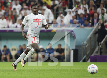 2022-12-06 - Breel Embolo of Switzerland during the FIFA World Cup 2022, Round of 16 football match between Portugal and Switzerland on December 6, 2022 at Lusail Stadium in Al Daayen, Qatar - FOOTBALL - WORLD CUP 2022 - 1/8 - PORTUGAL V SWITZERLAND - FIFA WORLD CUP - SOCCER