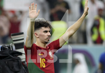 2022-12-06 - Vitinha of Portugal celebrates the victory following the FIFA World Cup 2022, Round of 16 football match between Portugal and Switzerland on December 6, 2022 at Lusail Stadium in Al Daayen, Qatar - FOOTBALL - WORLD CUP 2022 - 1/8 - PORTUGAL V SWITZERLAND - FIFA WORLD CUP - SOCCER