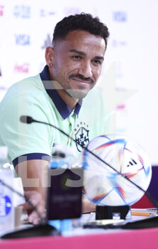 2022-12-08 - Danilo Luiz da Silva of Brazil answers to the media during a press conference at the Qatar National Convention Center QNCC during the FIFA World Cup 2022 on December 8, 2022 in Doha, Qatar - FOOTBALL - WORLD CUP 2022 - MISCS - FIFA WORLD CUP - SOCCER