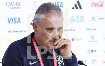 08/12/2022 - Coach of Brazil Tite answers to the media during a press conference at the Qatar National Convention Center QNCC during the FIFA World Cup 2022 on December 8, 2022 in Doha, Qatar - FOOTBALL - WORLD CUP 2022 - MISCS - FIFA MONDIALI - CALCIO