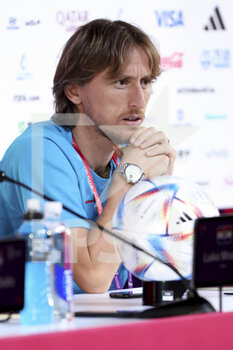 08/12/2022 - Luka Modric of Croatia answers to the media during a press conference at the Qatar National Convention Center QNCC during the FIFA World Cup 2022 on December 8, 2022 in Doha, Qatar - FOOTBALL - WORLD CUP 2022 - MISCS - FIFA MONDIALI - CALCIO