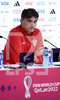 2022-12-08 - Coach of Croatia Zlatko Dalic answers to the media during a press conference at the Qatar National Convention Center QNCC during the FIFA World Cup 2022 on December 8, 2022 in Doha, Qatar - FOOTBALL - WORLD CUP 2022 - MISCS - FIFA WORLD CUP - SOCCER
