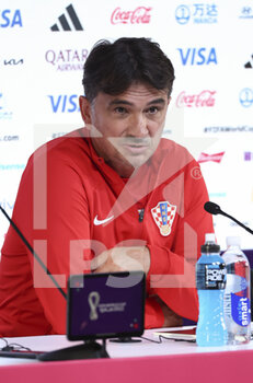 2022-12-08 - Coach of Croatia Zlatko Dalic answers to the media during a press conference at the Qatar National Convention Center QNCC during the FIFA World Cup 2022 on December 8, 2022 in Doha, Qatar - FOOTBALL - WORLD CUP 2022 - MISCS - FIFA WORLD CUP - SOCCER
