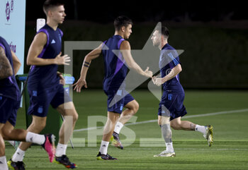 2022-12-08 - Lionel Messi of Argentina during Argentina training session at the Qatar University training center during the FIFA World Cup 2022 on December 8, 2022 in Doha, Qatar - FOOTBALL - WORLD CUP 2022 - MISCS - FIFA WORLD CUP - SOCCER