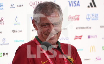 2022-12-09 - Coach of Portugal Fernando Santos answers to the media during a press conference at the Qatar National Convention Center QNCC during the FIFA World Cup 2022 on December 9, 2022 in Doha, Qatar - FOOTBALL - WORLD CUP 2022 - MISCS - FIFA WORLD CUP - SOCCER