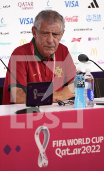 2022-12-09 - Coach of Portugal Fernando Santos answers to the media during a press conference at the Qatar National Convention Center QNCC during the FIFA World Cup 2022 on December 9, 2022 in Doha, Qatar - FOOTBALL - WORLD CUP 2022 - MISCS - FIFA WORLD CUP - SOCCER