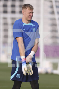 2022-12-09 - England goalkeeper Aaron Ramsdale during England training session at Al Wakrah Sports Club during the FIFA World Cup 2022 on December 9, 2022 in Doha, Qatar - FOOTBALL - WORLD CUP 2022 - MISCS - FIFA WORLD CUP - SOCCER