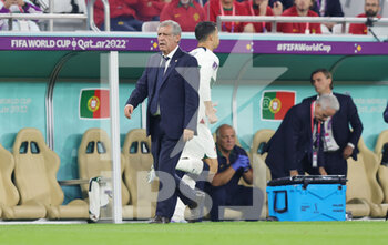 2022-12-10 - Head coach Fernando Santos of Portugal during the FIFA World Cup 2022, Quarter-final football match between Morocco and Portugal on December 10, 2022 at Al Thumama Stadium in Doha, Qatar - FOOTBALL - WORLD CUP 2022 - 1/4 - MOROCCO V PORTUGAL - FIFA WORLD CUP - SOCCER