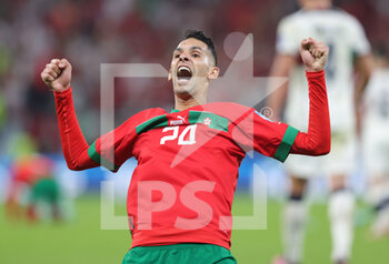 2022-12-10 - Badr Benoun of Morocco during the FIFA World Cup 2022, Quarter-final football match between Morocco and Portugal on December 10, 2022 at Al Thumama Stadium in Doha, Qatar - FOOTBALL - WORLD CUP 2022 - 1/4 - MOROCCO V PORTUGAL - FIFA WORLD CUP - SOCCER