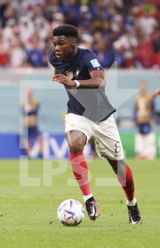 2022-12-10 - Aurelien Tchouameni of France during the FIFA World Cup 2022, Quarter-final football match between England and France on December 10, 2022 at Al Bayt Stadium in Al Khor, Qatar - FOOTBALL - WORLD CUP 2022 - 1/4 - ENGLAND V FRANCE - FIFA WORLD CUP - SOCCER