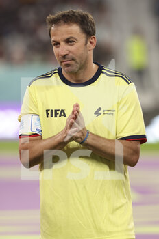 2022-12-12 - Alessandro Del Piero of Italy during a football match gathering FIFA legends and workers who built the stadiums to benefit the charity 'Football unites the World' at Al Thumama Stadium during the FIFA World Cup 2022 on December 12, 2022 in Doha, Qatar - FOOTBALL - WORLD CUP 2022 - MISCS - FIFA WORLD CUP - SOCCER