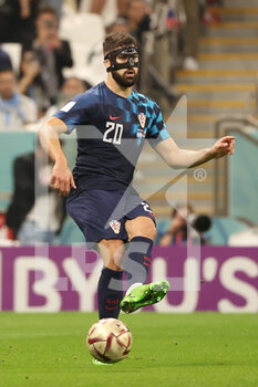 2022-12-13 - Josko Gvardiol of Croatia during the FIFA World Cup 2022, Semi-final football match between Argentina and Croatia on December 13, 2022 at Lusail Stadium in Al Daayen, Qatar - FOOTBALL - WORLD CUP 2022 - 1/2 - ARGENTINA V CROATIA - FIFA WORLD CUP - SOCCER