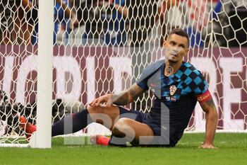 2022-12-13 - Dejan Lovren of Croatia during the FIFA World Cup 2022, Semi-final football match between Argentina and Croatia on December 13, 2022 at Lusail Stadium in Al Daayen, Qatar - FOOTBALL - WORLD CUP 2022 - 1/2 - ARGENTINA V CROATIA - FIFA WORLD CUP - SOCCER