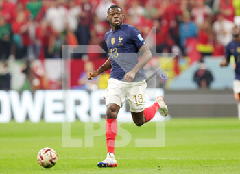 2022-12-14 - Youssouf Fofana of France during the FIFA World Cup 2022, Semi-final football match between France and Morocco on December 14, 2022 at Al Bayt Stadium in Al Khor, Qatar - FOOTBALL - WORLD CUP 2022 - 1/2 - FRANCE V MOROCCO - FIFA WORLD CUP - SOCCER