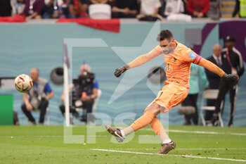 2022-12-14 - France goalkeeper Hugo Lloris during the FIFA World Cup 2022, Semi-final football match between France and Morocco on December 14, 2022 at Al Bayt Stadium in Al Khor, Qatar - FOOTBALL - WORLD CUP 2022 - 1/2 - FRANCE V MOROCCO - FIFA WORLD CUP - SOCCER