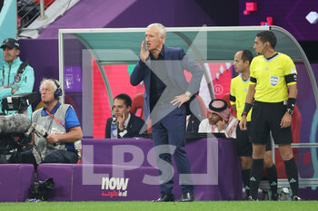 2022-12-14 - Coach of France Didier Deschamps during the FIFA World Cup 2022, Semi-final football match between France and Morocco on December 14, 2022 at Al Bayt Stadium in Al Khor, Qatar - FOOTBALL - WORLD CUP 2022 - 1/2 - FRANCE V MOROCCO - FIFA WORLD CUP - SOCCER