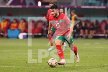 2022-12-17 - Ilias Chair of Morocco during the FIFA World Cup 2022, third place football match between Croatia and Morocco on December 17, 2022 at Khalifa International Stadium in Ar-Rayyan, Qatar - FOOTBALL - WORLD CUP 2022 - 3RD PLACE - CROATIA V MOROCCO - FIFA WORLD CUP - SOCCER