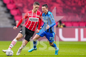 2022-01-23 - Joey Veerman of PSV Eindhoven during the Netherlands championship Eredivisie football match between PSV Eindhoven and Ajax on January 23, 2022 at Philips Stadion in Eindhoven, Netherlands - PSV EINDHOVEN VS AJAX - NETHERLANDS EREDIVISIE - SOCCER