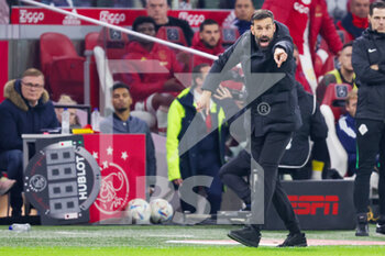 2022-11-06 - Coach Ruud van Nistelrooij of PSV reacts during the Netherlands championship Eredivisie football match between Ajax and PSV on November 6, 2022 at the Johan Cruijff Arena in Amsterdam, Netherlands - FOOTBALL - NETHERLANDS CHAMP - AJAX V PSV - NETHERLANDS EREDIVISIE - SOCCER