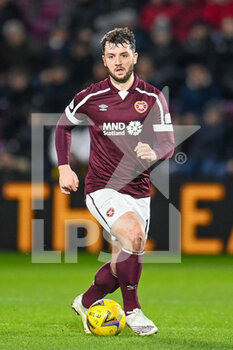 2022-01-26 - Craig Halkett (19) of Heart of Midlothian FC during the Scottish championship, Cinch SPFL Premiership football match between Heart of Midlothian and Celtic on January 26, 2022 at Tynecastle Park in Edinburgh, Scotland - HEART OF MIDLOTHIAN VS CELTIC - SCOTTISH PREMIERSHIP - SOCCER