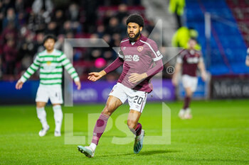 2022-01-26 - Ellis Simms (20) of Heart of Midlothian FC during the Scottish championship, Cinch SPFL Premiership football match between Heart of Midlothian and Celtic on January 26, 2022 at Tynecastle Park in Edinburgh, Scotland - HEART OF MIDLOTHIAN VS CELTIC - SCOTTISH PREMIERSHIP - SOCCER
