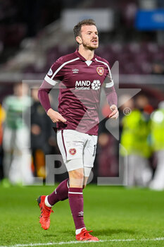 2022-01-26 - Andy Halliday (16) of Heart of Midlothian FC during the Scottish championship, Cinch SPFL Premiership football match between Heart of Midlothian and Celtic on January 26, 2022 at Tynecastle Park in Edinburgh, Scotland - HEART OF MIDLOTHIAN VS CELTIC - SCOTTISH PREMIERSHIP - SOCCER