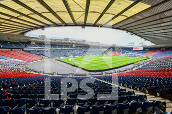 2022-05-21 - General view inside Hampden Park before the Scottish Cup, Final football match between Rangers and Heart of Midlothian on May 21, 2022 at Hampden Park in Glasgow, Scotland - SCOTTISH CUP FINAL - RANGERS VS HEART OF MIDLOTHIAN - SCOTTISH PREMIERSHIP - SOCCER