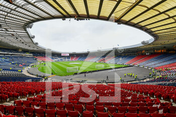 2022-05-21 - General view inside Hampden Park before the Scottish Cup, Final football match between Rangers and Heart of Midlothian on May 21, 2022 at Hampden Park in Glasgow, Scotland - SCOTTISH CUP FINAL - RANGERS VS HEART OF MIDLOTHIAN - SCOTTISH PREMIERSHIP - SOCCER
